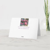 60ste verjaardag Roze Rozen Kunst Wenskaart Kaart (Achterkant)