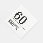 60ste verjaardag servet (Hoek)
