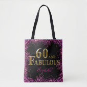 60ste verjaardag tote bag (Voorkant)