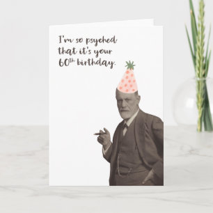 60ste verjaardag van Sigmund Freud Funny Kaart