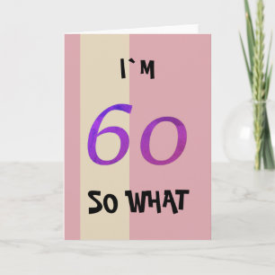 60ste verjaardag voor haar Funny Kaart