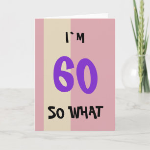 60ste verjaardag voor haar grappig kaart