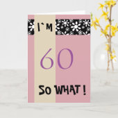 60ste verjaardag voor haar Motivatie Kaart (Gele Bloem)