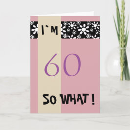 60ste verjaardag voor haar Motivatie Kaart