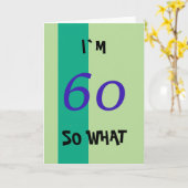 60ste verjaardag voor hem kaart (Gele Bloem)