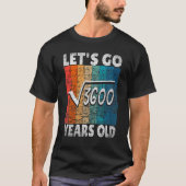 60ste verjaardag, we beginnen met 3600 60 jaar t-shirt (Voorkant)