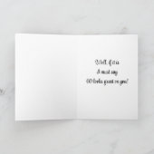 **60ste** VERJAARDAG WENSEN VAN EEN SCHATTIGEE PUP Kaart (Binnen)