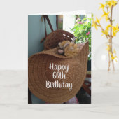 **60ste verjaardag** WIST NAAR EEN BEAUTIFUELE VRO Kaart (Gele Bloem)