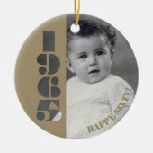 60ste verjaardagscadeau Geboren in 1965 Ornament (Voorkant)