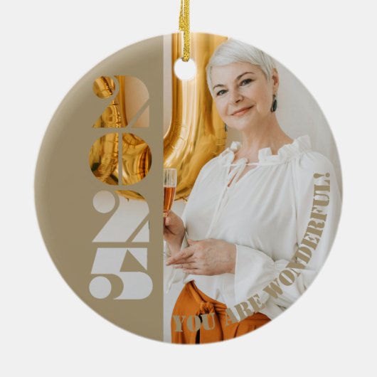 60ste verjaardagscadeau Geboren in 1965 Ornament (Achterkant)