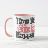 60ste verjaardagscadeau. Hoe is 60 gebeurd? Mok (Links)