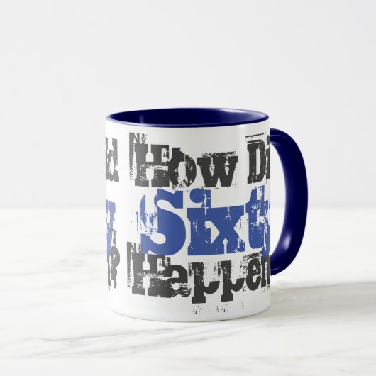 60ste verjaardagscadeau. Hoe is 60 gebeurd? Mok (Voorkant rechts)