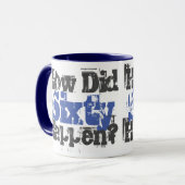 60ste verjaardagscadeau. Hoe is 60 gebeurd? Mok (Voorkant links)