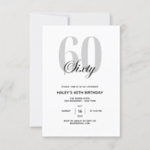60ste Verjaardagsfeest Minimaal Chic