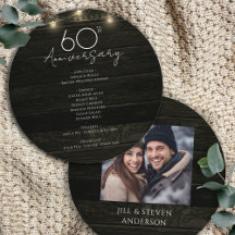 60ste verjaardagsfeest Roestige houten lichten