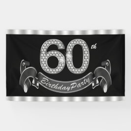 60ste verjaardagsfeestje spandoek