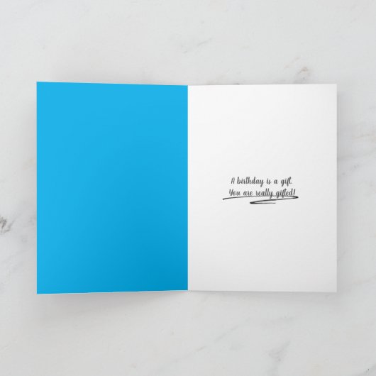 60ste verjaardagskat kaart (Binnen)