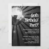 60ste verlichting feest Disco Bal Kaart (Voorkant)