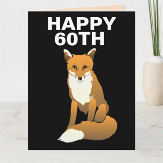 60ste VOS VOSSE VERJAARDAGSCARD Kaart
