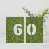 60ste Yard Birthday Party! uitnodiging (Staand voorkant)