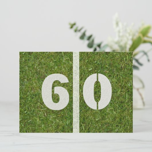 60ste Yard Birthday Party! uitnodiging (Staand voorkant)