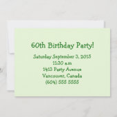 60ste Yard Birthday Party! uitnodiging (Achterkant)