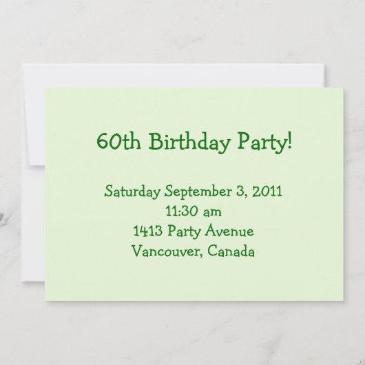 60ste Yard Birthday Party!   uitnodiging (Achterkant)