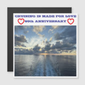 60th ANNIVERSARY CRUISE DOOR MAGNET Magnetische Uitnodiging (Voorkant / Achterkant)
