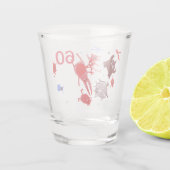 60th anniversary glass shot glas (Achterkant)