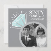 60th Anniversary Party Diamond Ring nu dan Foto Kaart (Voorkant)