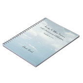 60th Anniversary Party Guest Book, Sky & Clouds Notitieboek (Linkerzijde)
