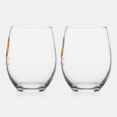 60th Anniversary Personalized Wijnglas Zonder Voet (Links)