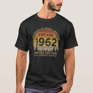 60Th Birthday 1962 Limited Edition Patriotic Vinta T-shirt
