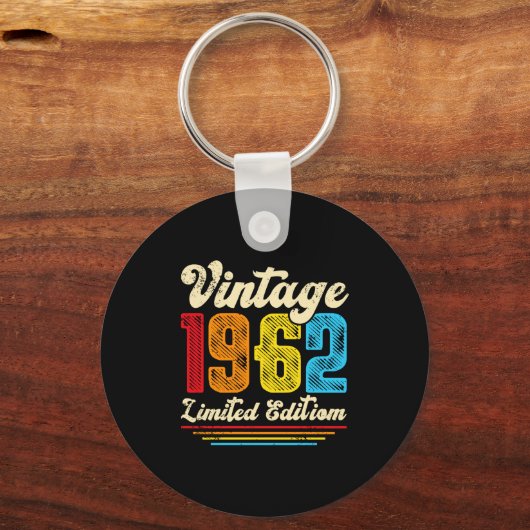60th Birthday  1962 Limited Edition Sleutelhanger (Voorkant)