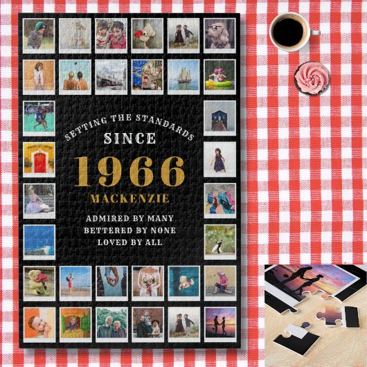 60th Birthday 1966 Family Memories Photo Collage Legpuzzel