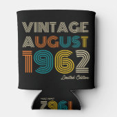 60th Birthday August 1972 Limited Edition Blikjeskoeler (Achterkant)