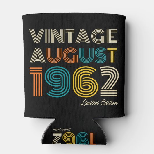 60th Birthday  August 1972 Limited Edition Blikjeskoeler (Achterkant)