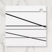 60th Birthday Black and White Bedankjes Labels (Achterkant)