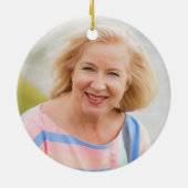 60th Birthday Black en Gold Photo Name Keepomwille Keramisch Ornament (Achterkant)