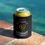 60th Birthday Black Gold Legendary Funny Blikjeskoeler<br><div class="desc">Een gepersonaliseerde elegante koelbox die gemakkelijk is aan te passen voor die speciale verjaardagsfeestgelegenheid.</div>