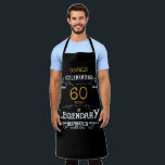 60th Birthday Black Gold Legendary Funny Schort<br><div class="desc">Een gepersonaliseerd elegant etiket op wijnflessen dat gemakkelijk kan worden aangepast voor die speciale verjaardagsfeestdag.</div>