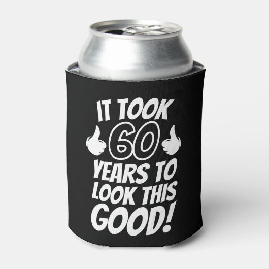 60th Birthday Blikjeskoeler (Blikje Voorkant)