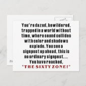 60th Birthday Briefkaart (Voorkant / Achterkant)