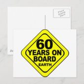 60th Birthday Briefkaart (Voorkant / Achterkant)