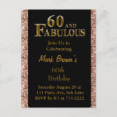 60th Birthday Briefkaart (Voorkant)