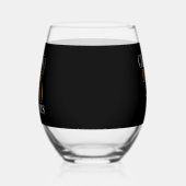 60th Birthday Cheers Beers Black Gold Wijnglas Zonder Voet (Links)