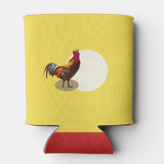 60th Birthday Chicken of Rooster Funny Greeting Blikjeskoeler (Achterkant)