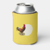 60th Birthday Chicken of Rooster Funny Greeting Blikjeskoeler (Blikje Achterkant)