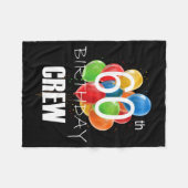 60th Birthday Crew 60 Party Crew Group Women  Fleece Deken (Voorkant (Horizontaal))