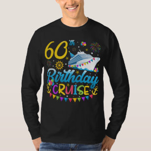 60th Birthday Cruise B-Day Party Mannen met lange T-shirt